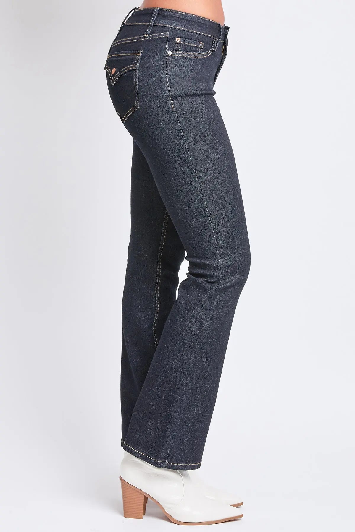 Women's Bootcut Jeans with Flap Pockets YMI JEANS