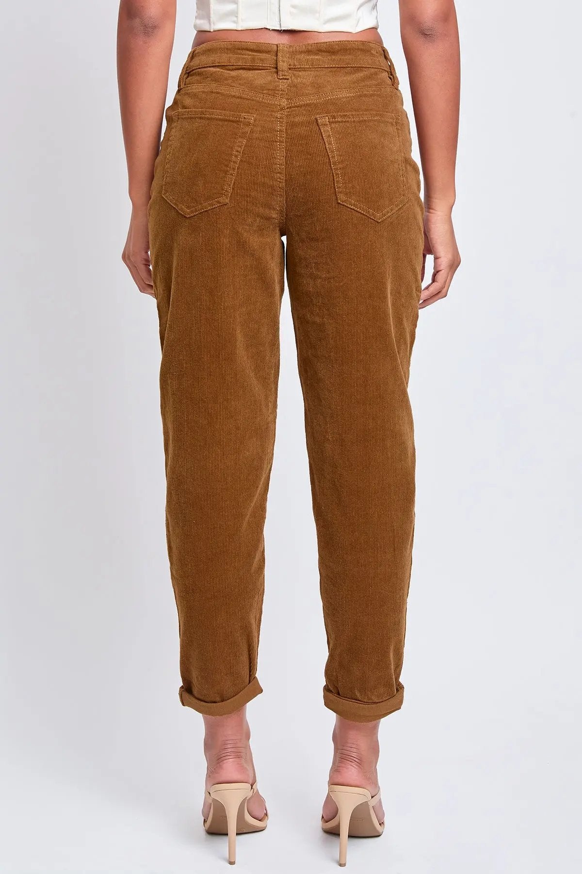 Women's Corduroy Mom Fit Pants - Love Salve