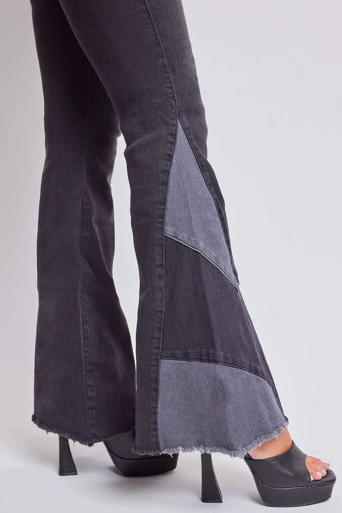 Women's Sustainable Block Panel Flare Jeans - Love Salve