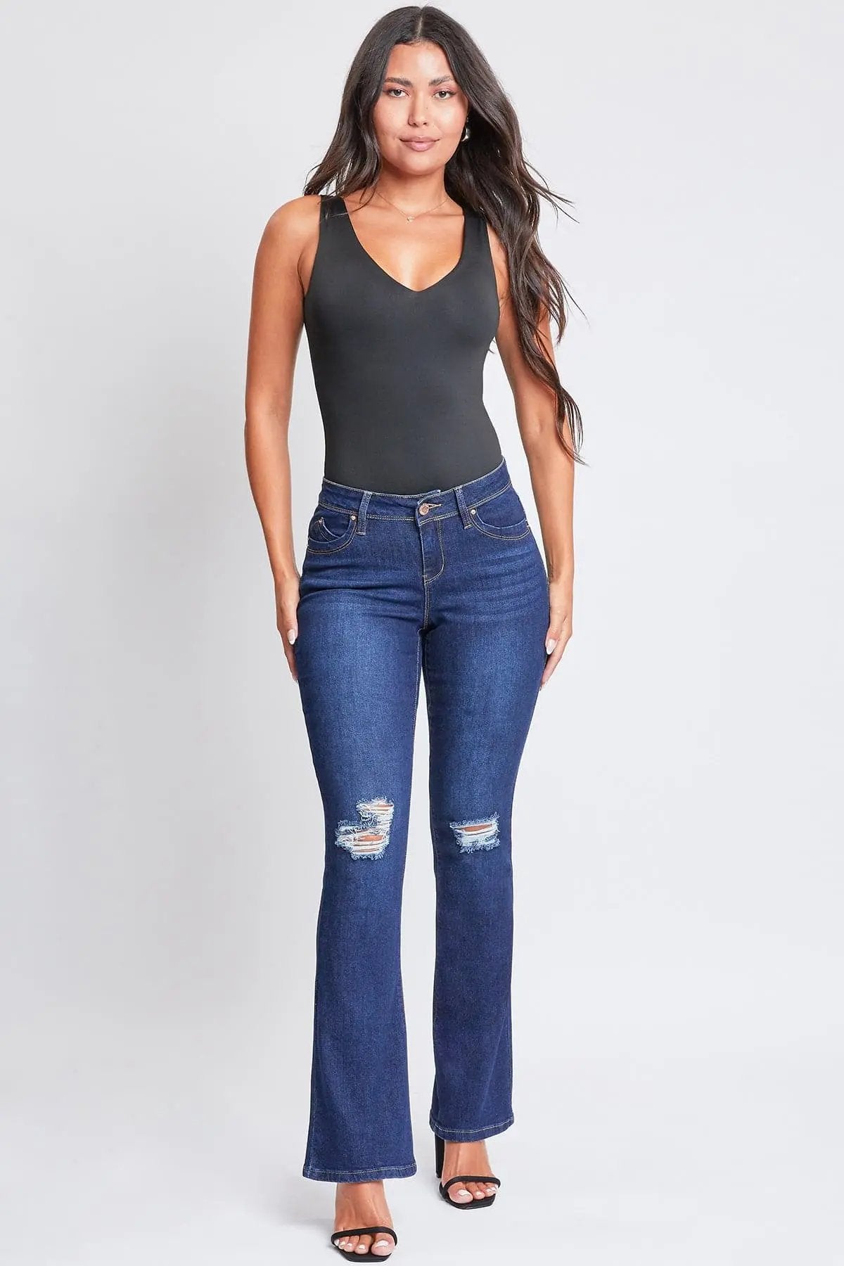 Women's WannaBettaButt Mid-Rise Bootcut Jeans - Love Salve