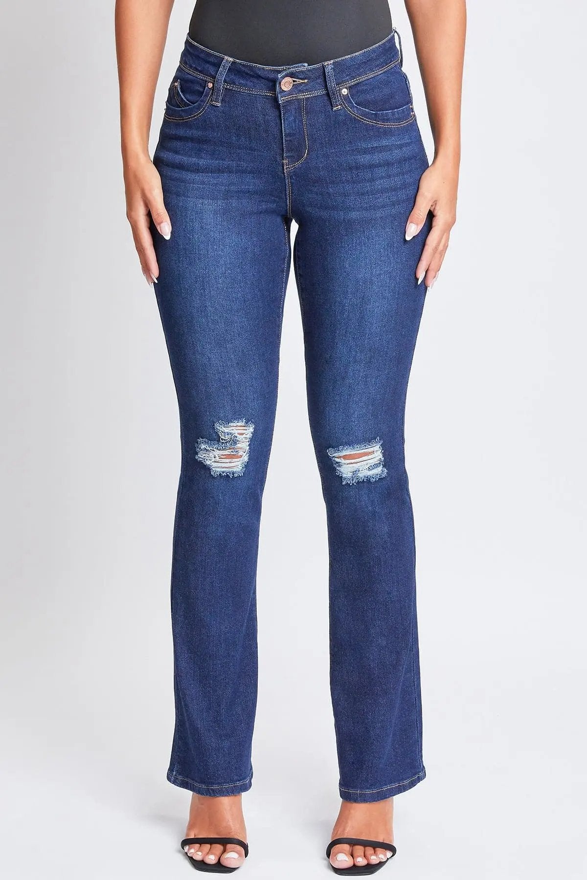 Women's WannaBettaButt Mid-Rise Bootcut Jeans - Love Salve