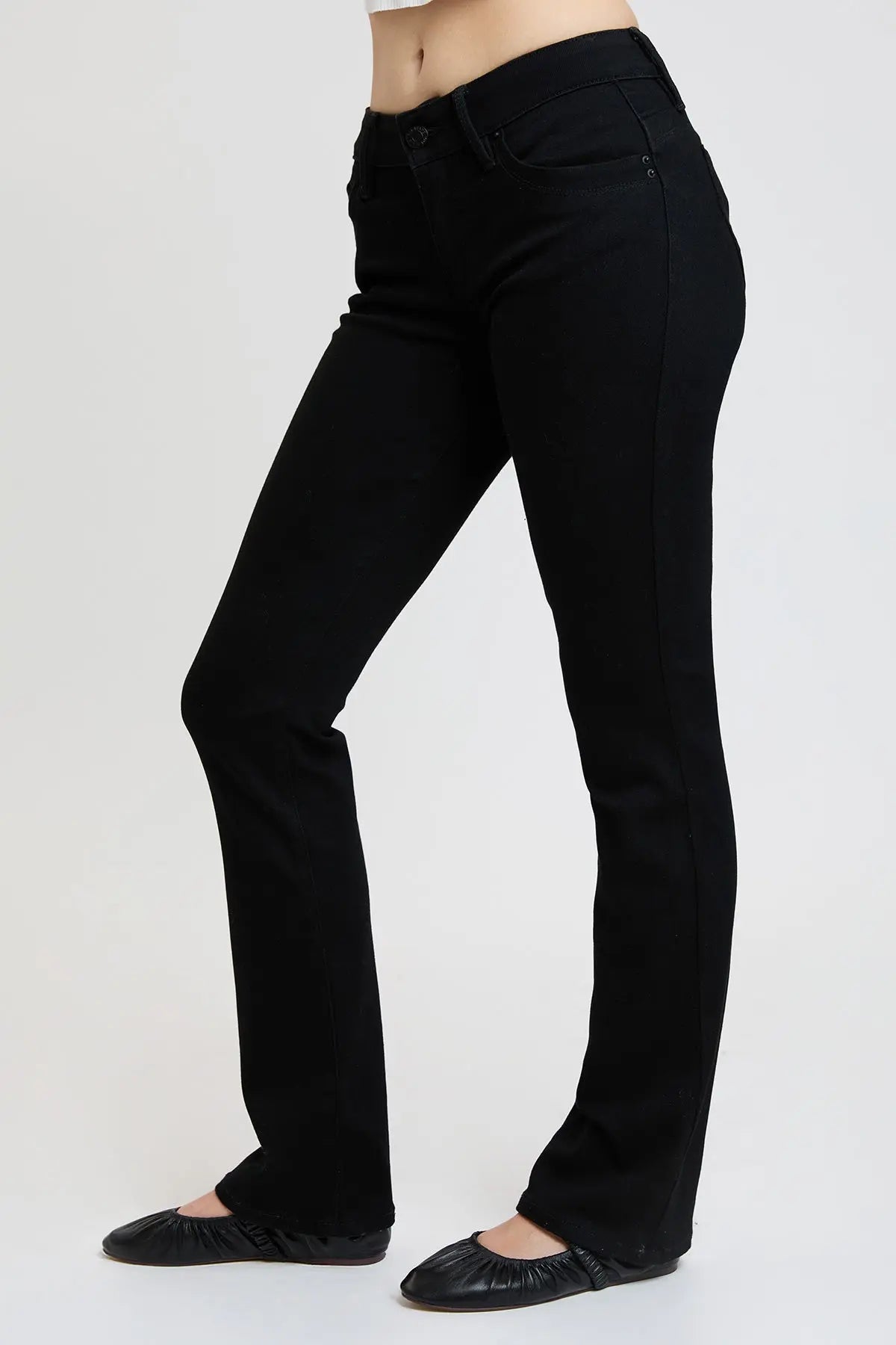 Women's Luxe Mid Rise WannaBettaButt Bootcut Jeans YMI JEANS