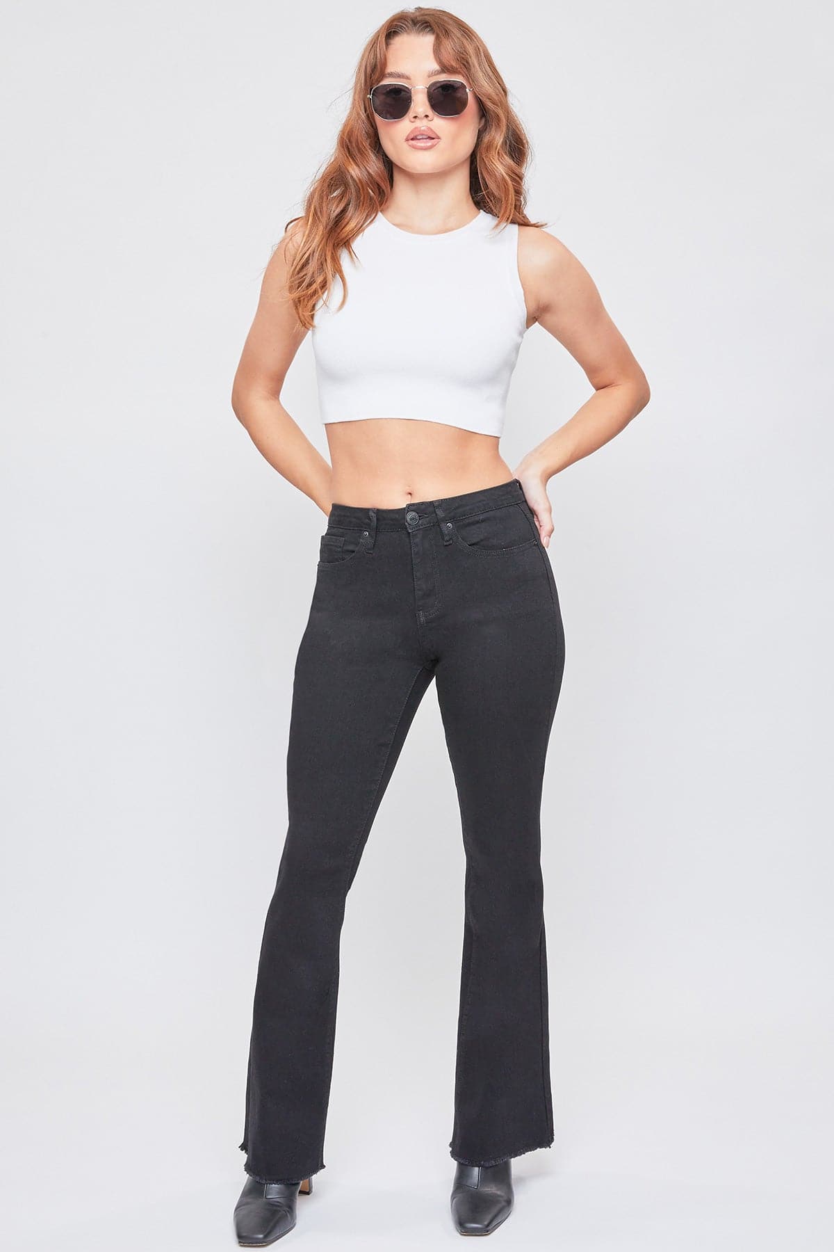 Women's Essential  Super Flare Jeans - Regular Inseam YMI JEANS