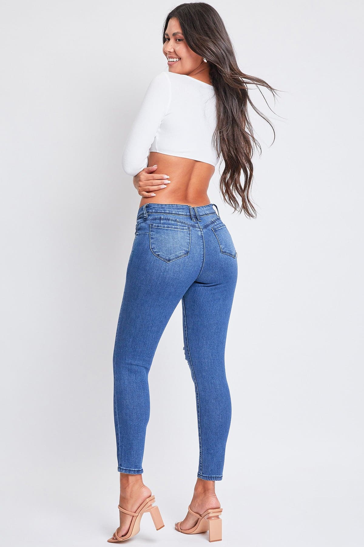 Women's Sustainable WannaBettaButt Skinny Jeans YMI JEANS