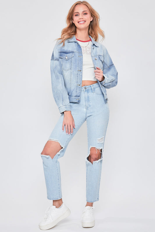 Women's Hybrid Dream Mom Fit Ankle Jeans YMI JEANS