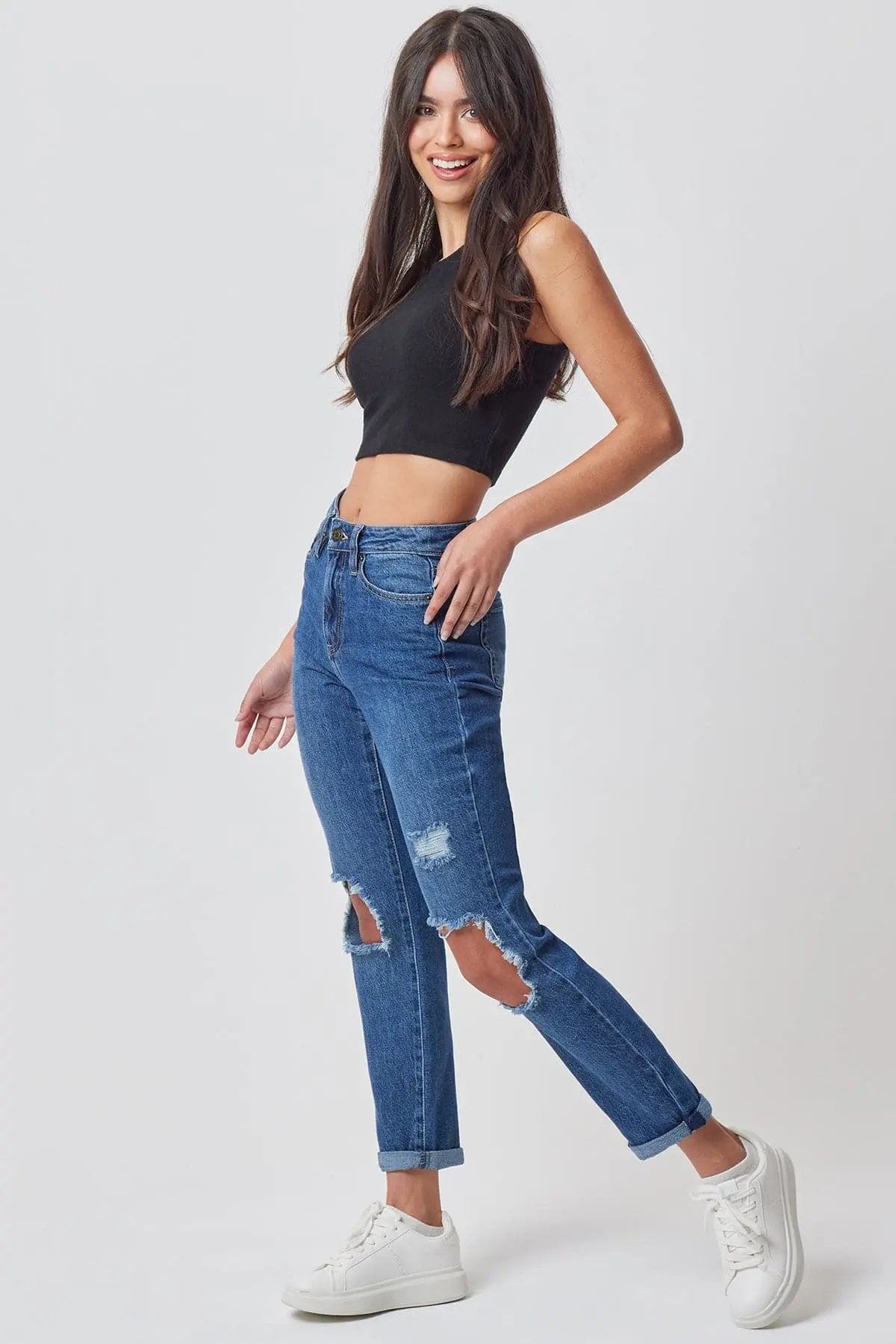 Women's Hybrid Dream Mom Fit Ankle Jeans - Love Salve