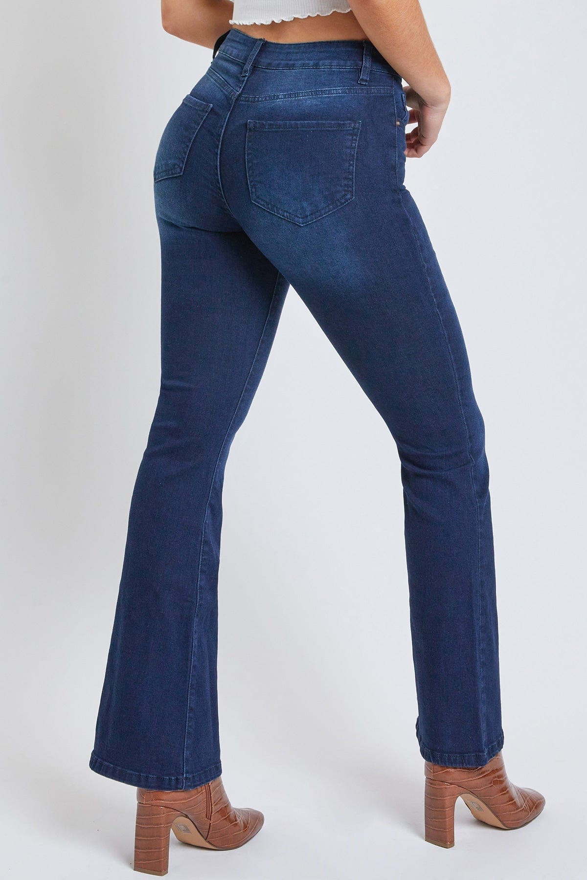 YMI JEANS Women's Essential Flare Jeans - Detail View