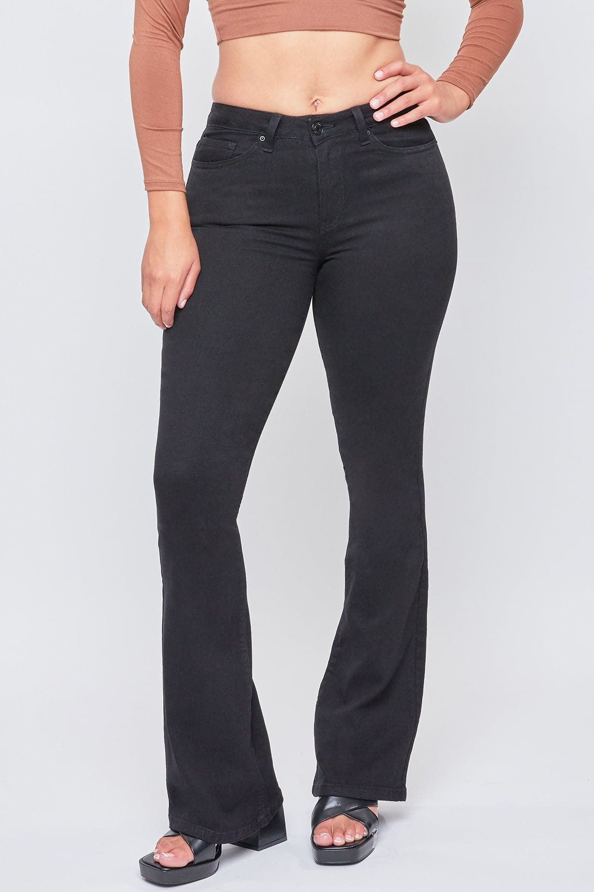 YMI JEANS Women's Essential Flare Jeans - Alternate Angle