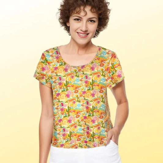 Fenwick Crew Neck Tee Desert Dinks Performance Fit Active Katherine Way