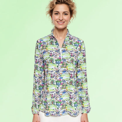 Anna Maria Pullover In Low Country Living Athleisure Top