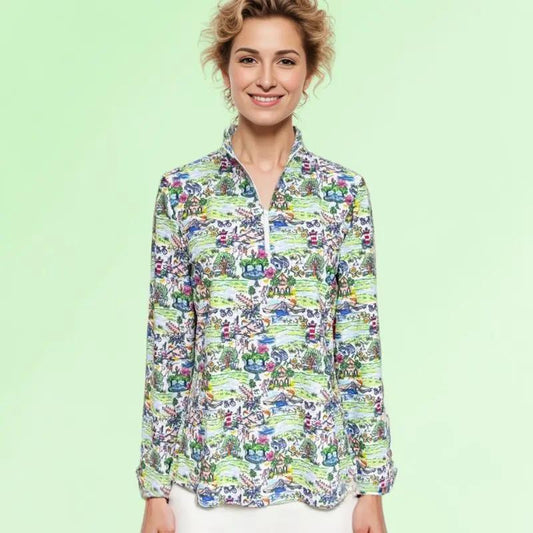 Katherine Way Anna Maria Pullover In Low Country Living Katherine Way