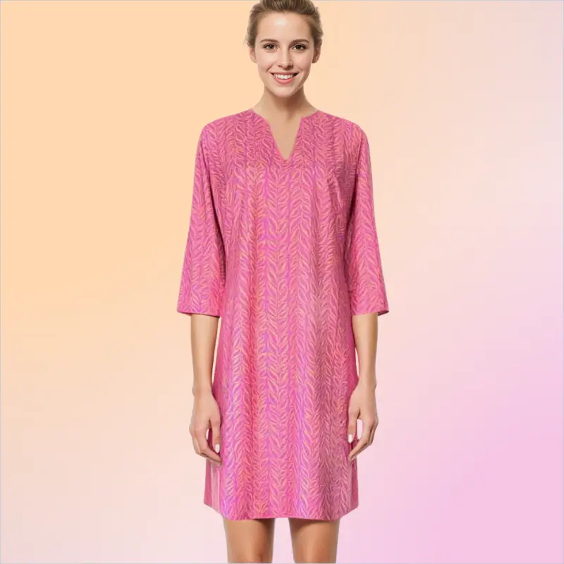 Vero Beach Tunic Dress One For The Vine Pink Creamsicle Katherine Way