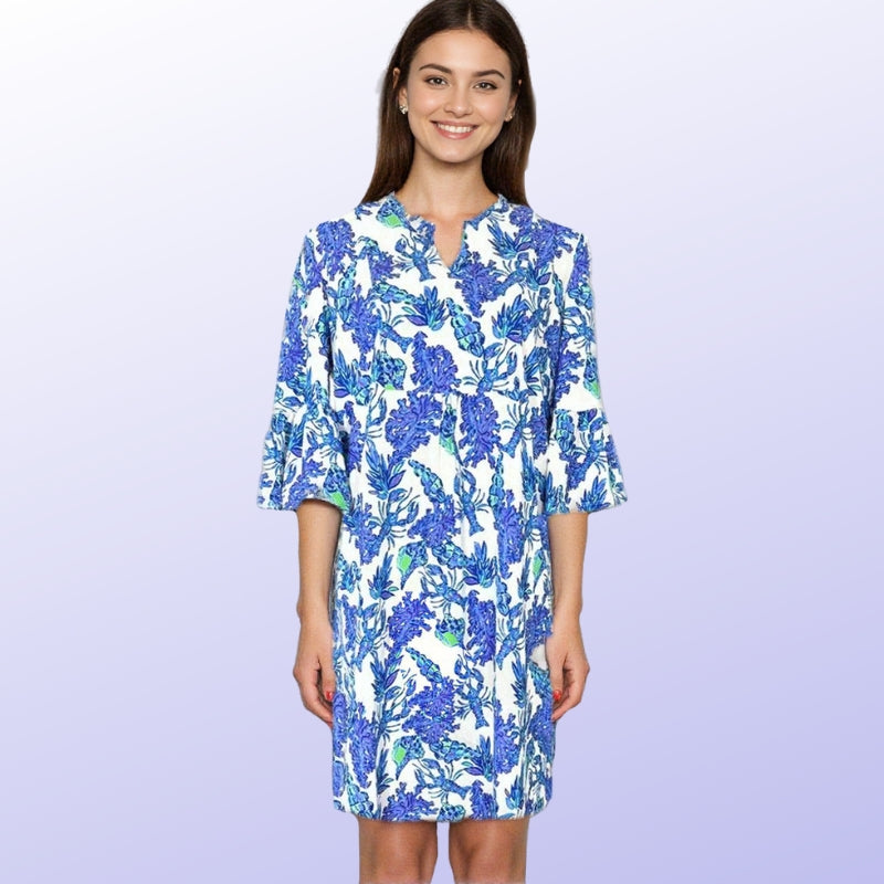 Greenwich Tunic Dress Flowing Beyond The Sea Purple