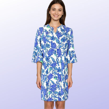 Greenwich Tunic Dress Flowing Beyond The Sea Purple