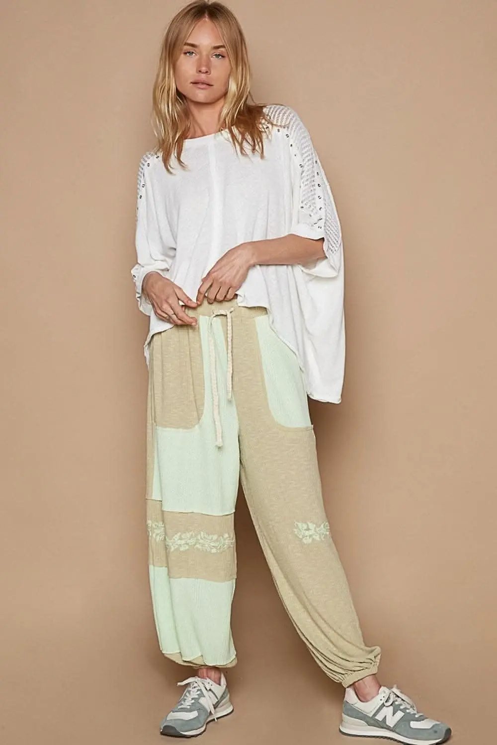 POL Eyelet Detail Studded High-Low Top - Love Salve 