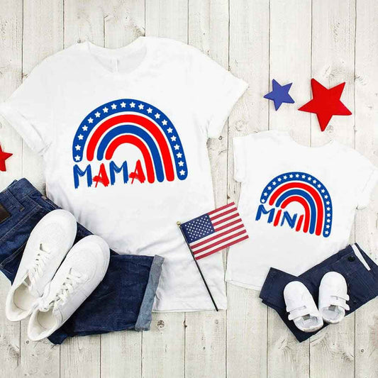 Patriotic Mama & Mini Matching T-shirt Adorb.co