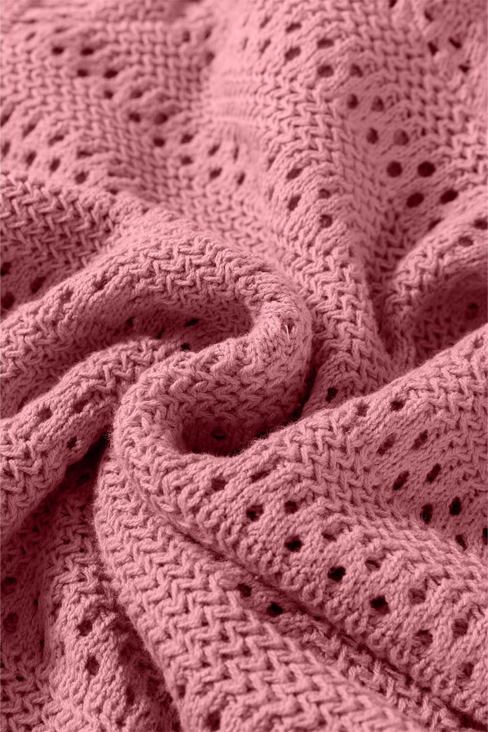 Peach blossom knit hoodie with raglan sleeves - Love Salve 