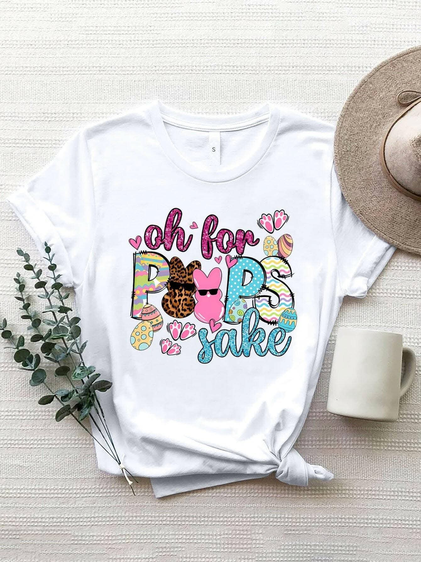 Peeps round neck t-shirt in soft polyester 