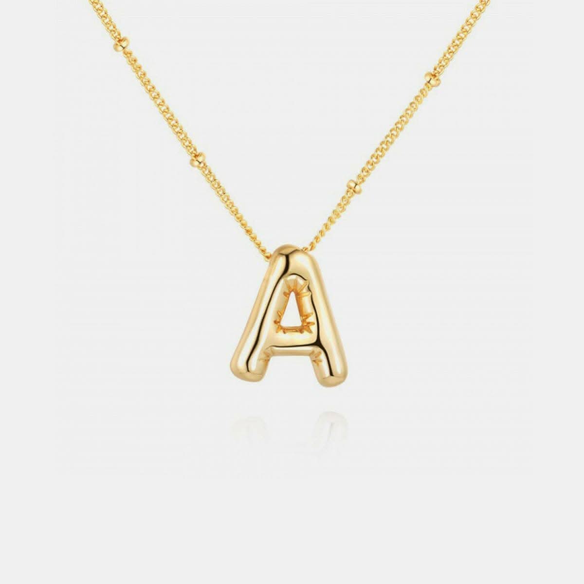 Personalized gold initial necklace - Love Salve 