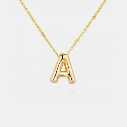 Personalized gold initial necklace - Love Salve 