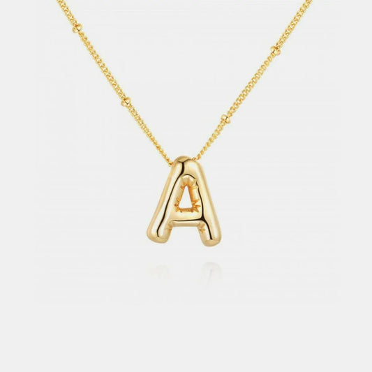 Personalized gold initial necklace - Love Salve 