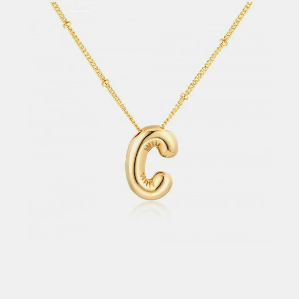 Personalized gold initial necklace - Love Salve 