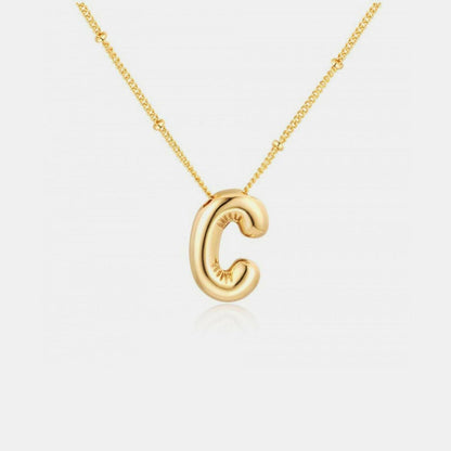 Personalized gold initial necklace - Love Salve 