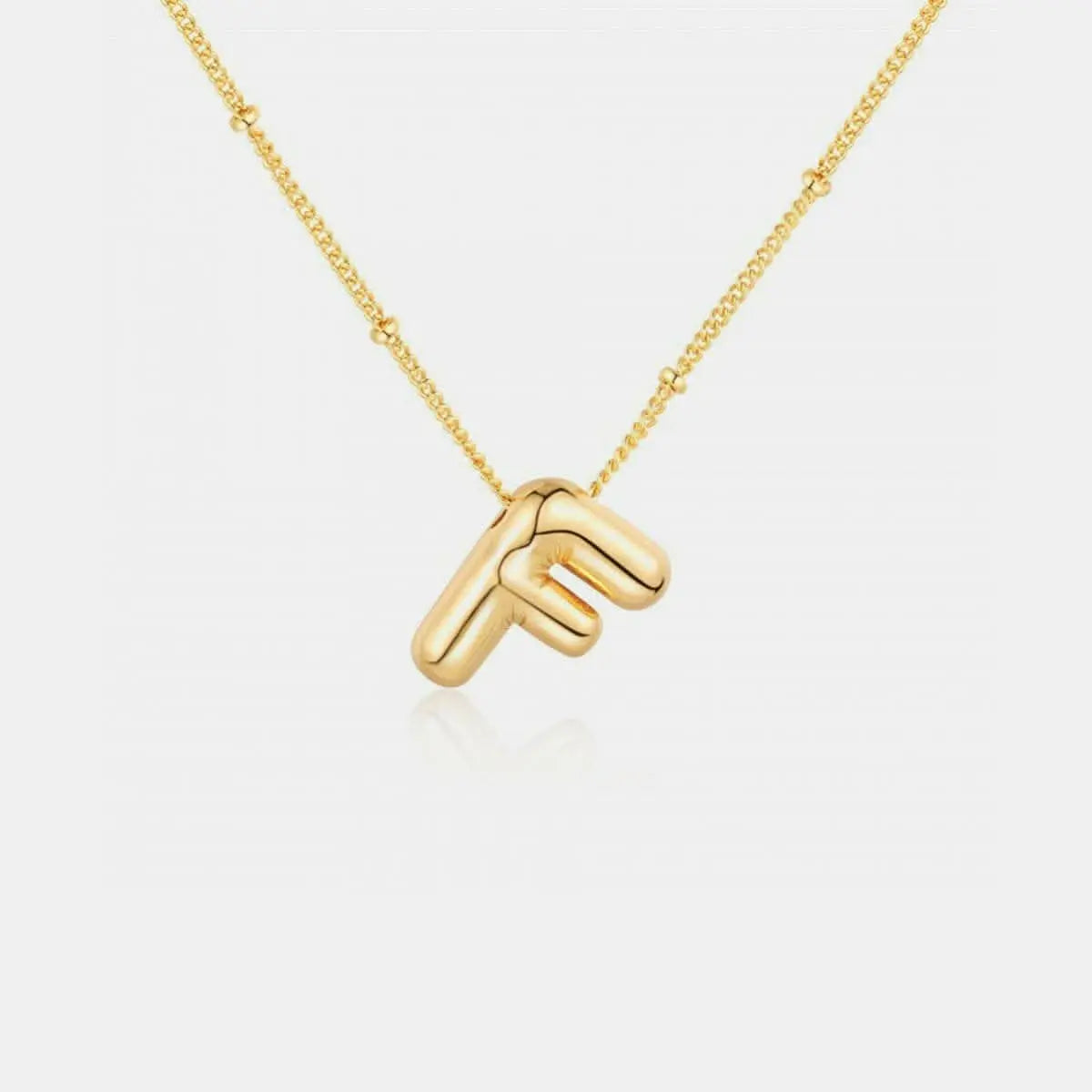 Personalized gold initial necklace - Love Salve 
