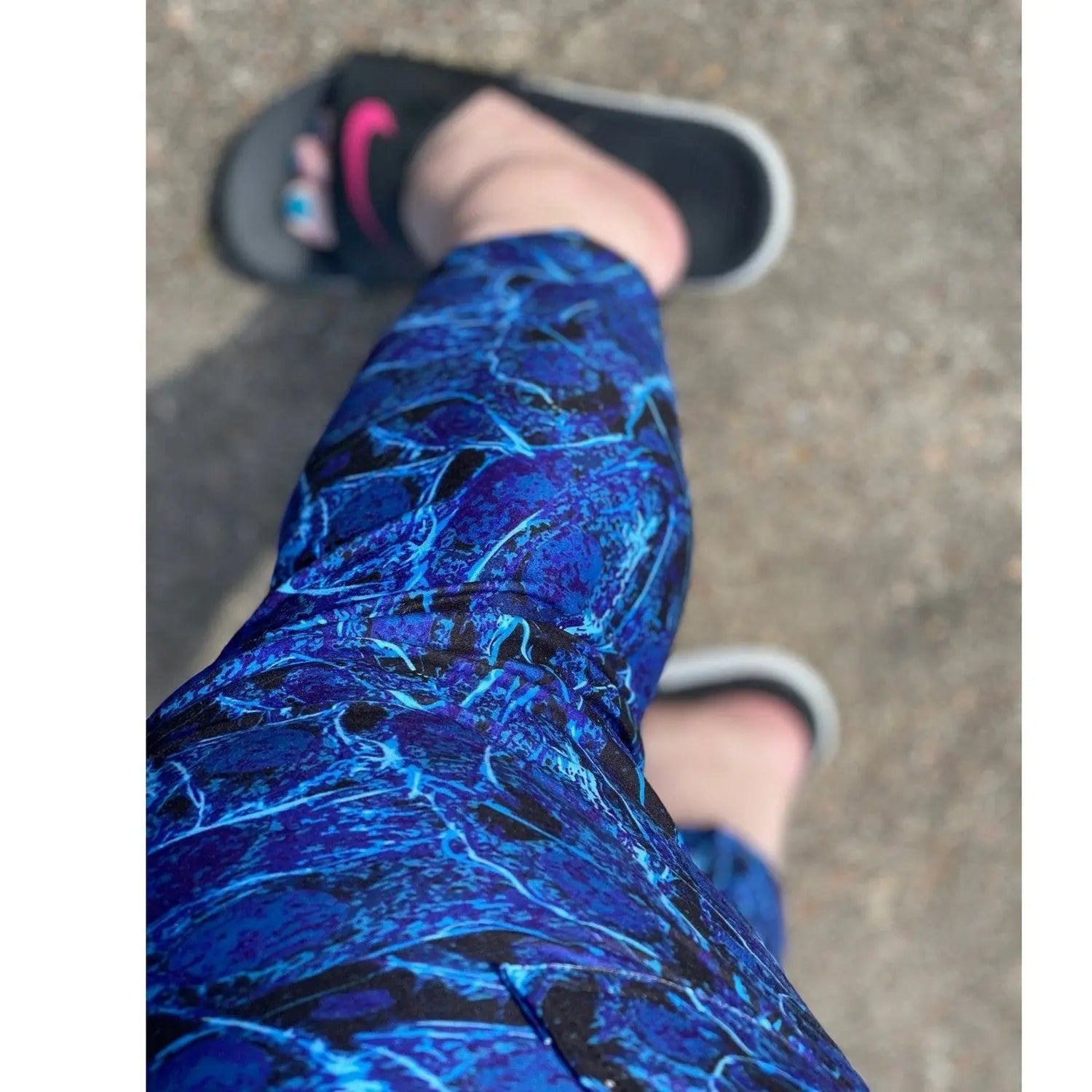 Electric Blue Capri Leggings MM