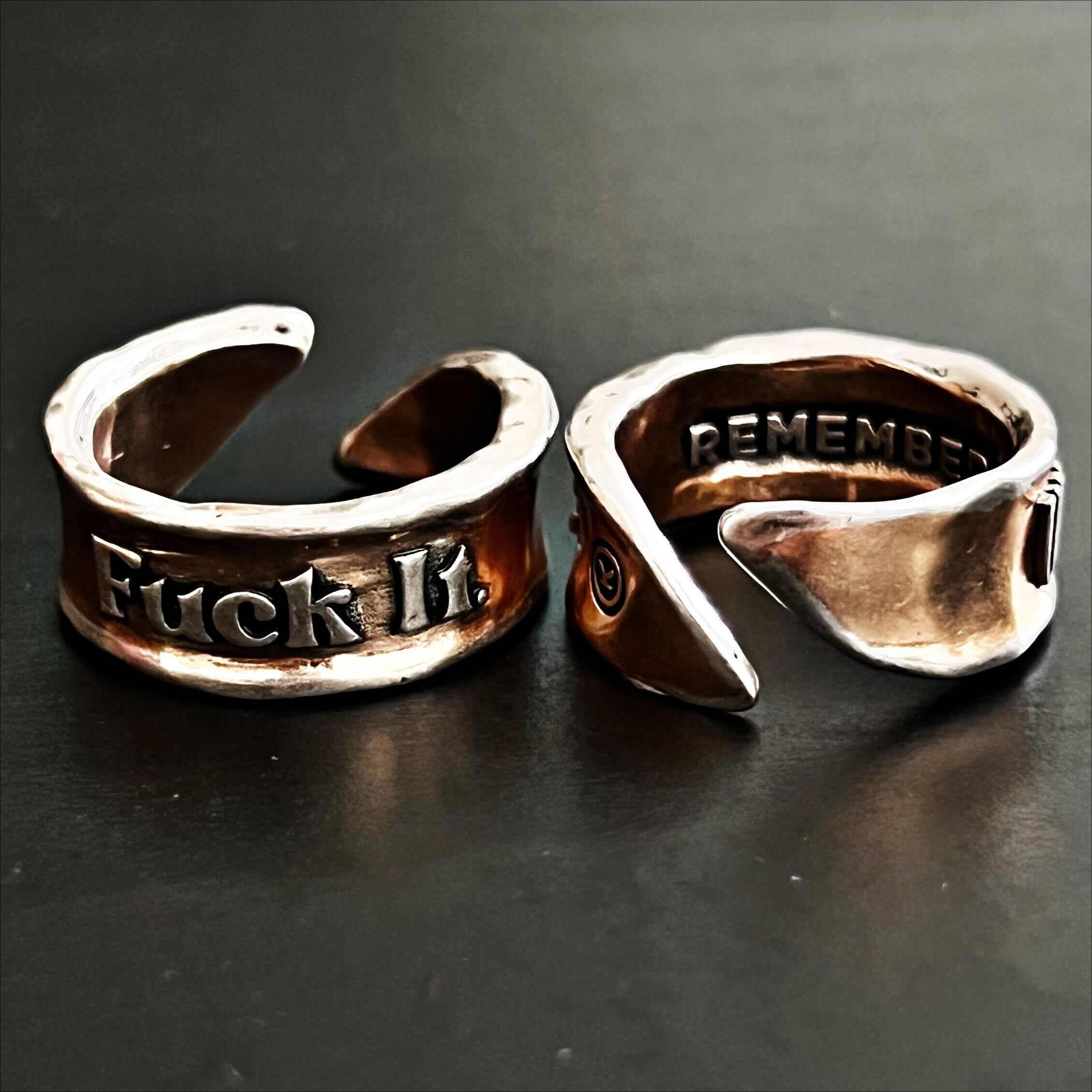 F*ck It Remember Adjustable Ring Katia Designs