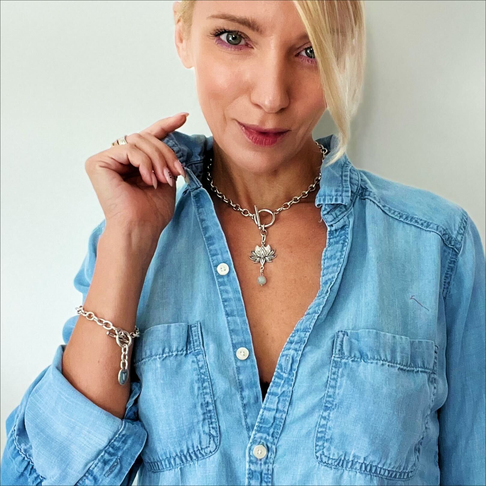 Have Faith Lotus Choker Necklace Katia Designs