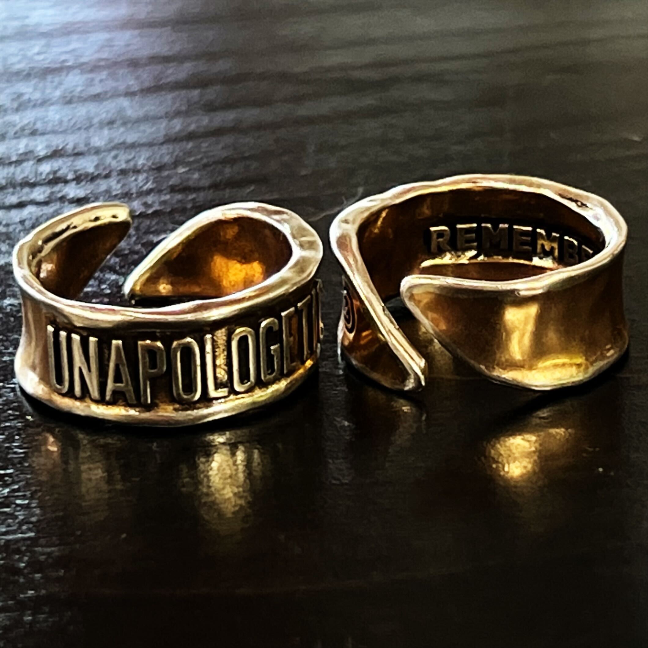 Unapologetic Remember Adjustable Ring Katia Designs