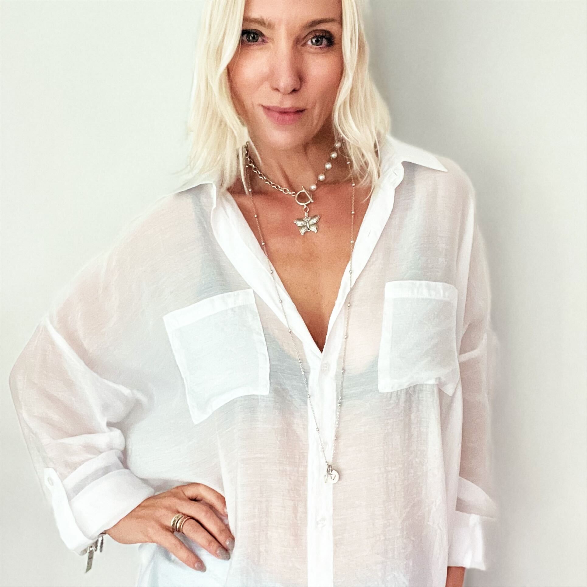 I Am Enough Heart Dainty Necklace Katia Designs