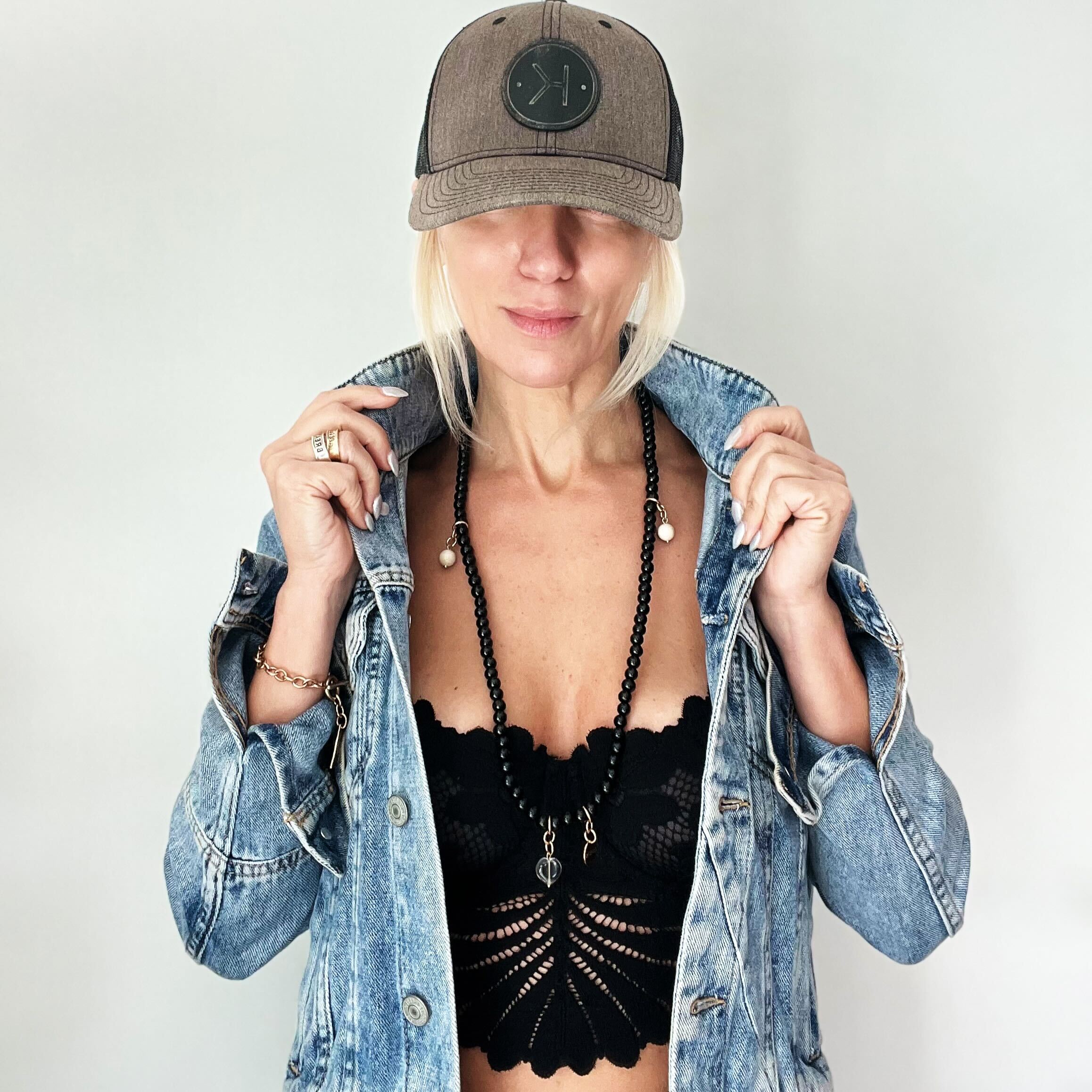 F*ck It Heart Wood Boho Wrap Bracelet/Necklace Katia Designs