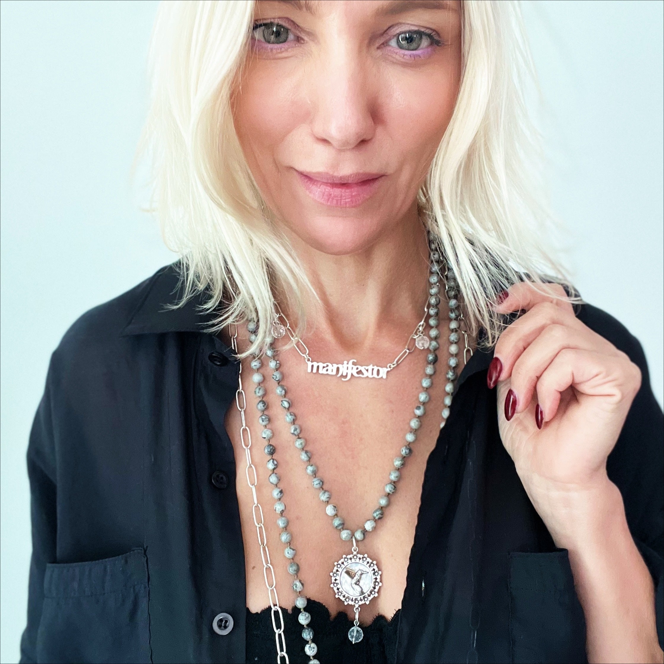 Manifestor Long Chain Necklace Katia Designs