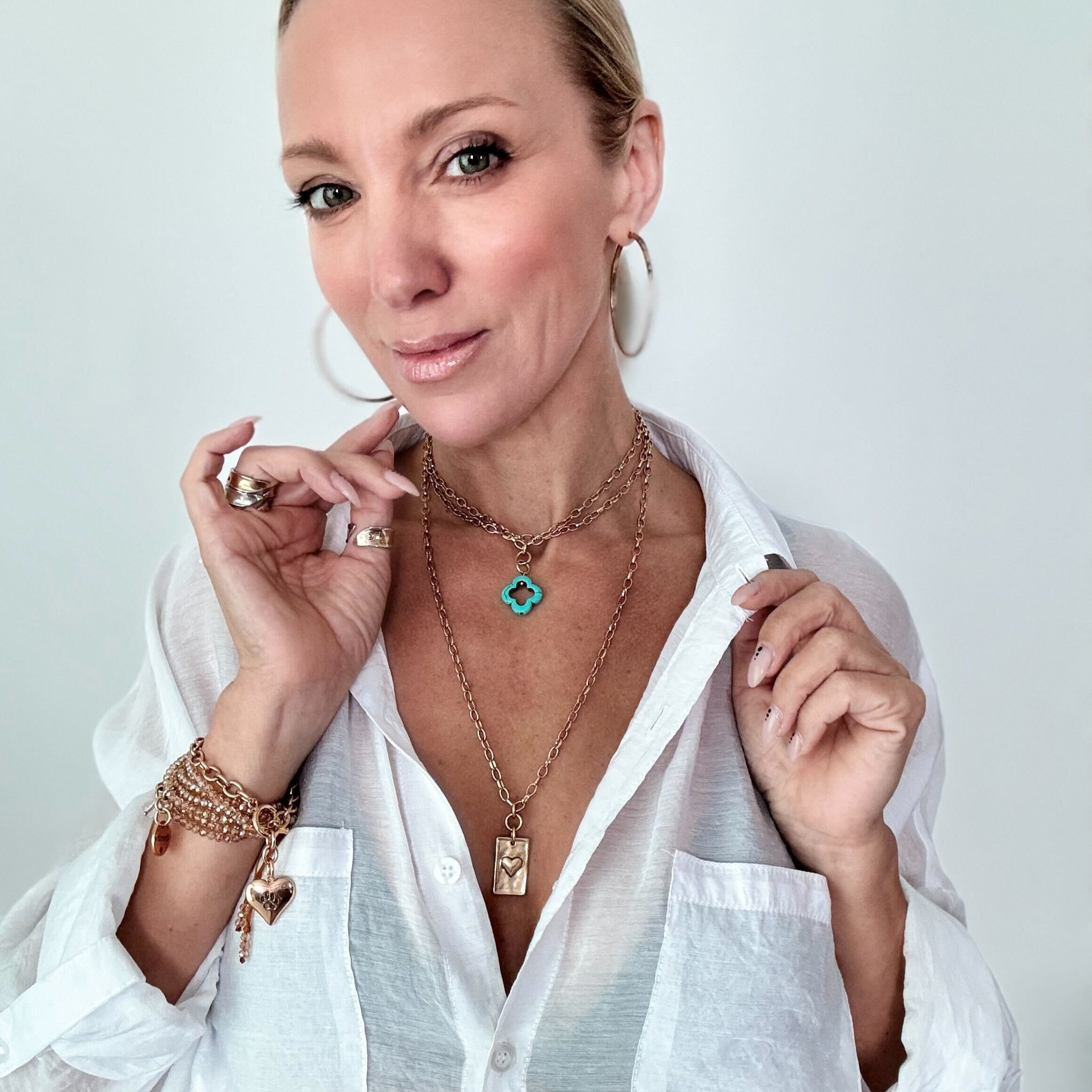 Take a Deep Breath and Let That Shit Go Original Lite Necklace Katia Designs