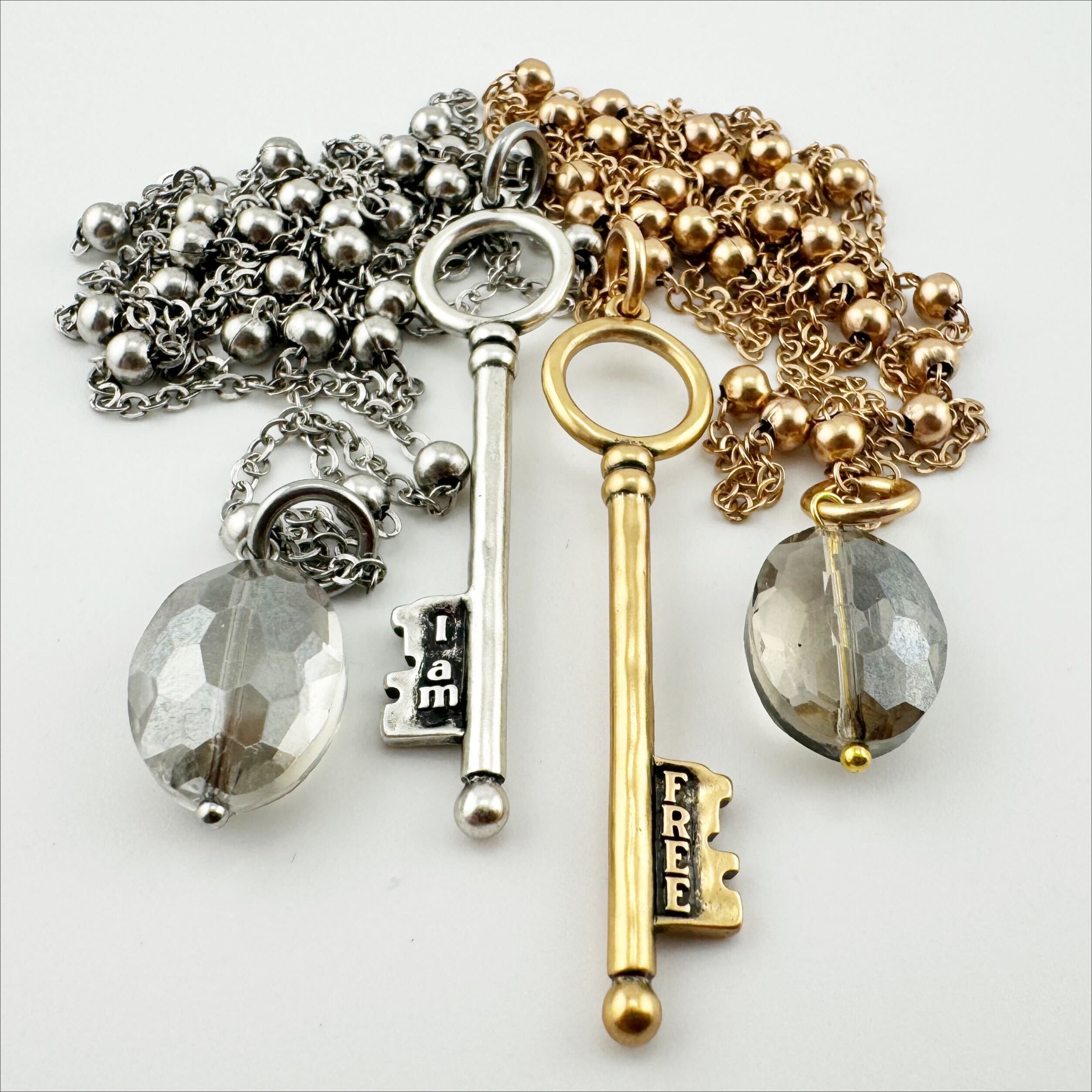I Am Free Key Dainty Necklace Katia Designs