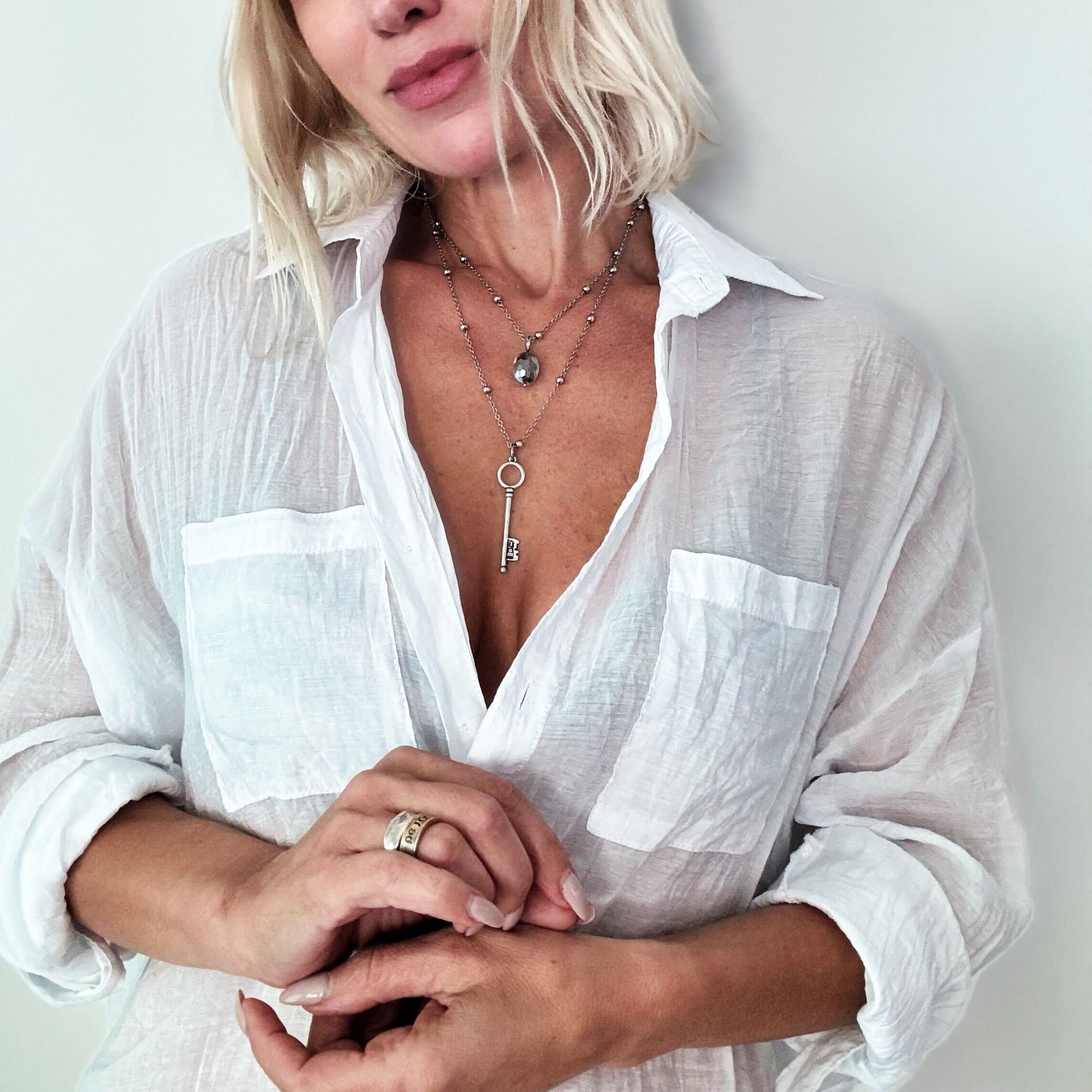 I Am Free Key Dainty Necklace Katia Designs