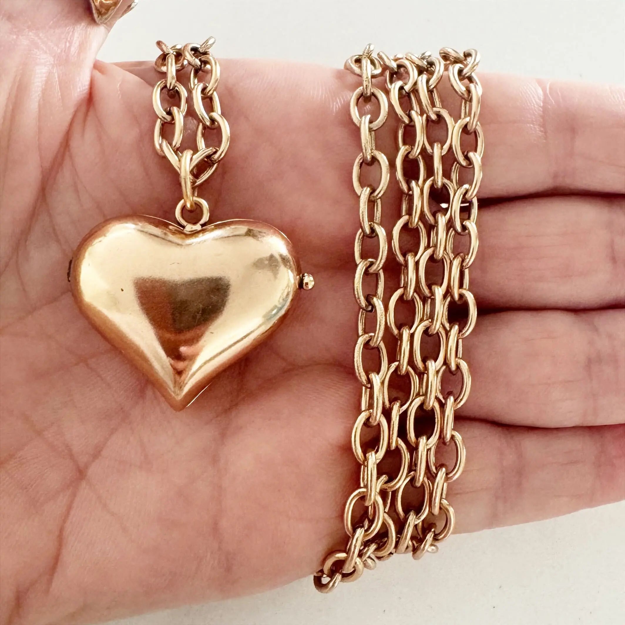 Take a Deep Breath and Let That Shit Go Heart Locket Essential Necklace Katia Designs