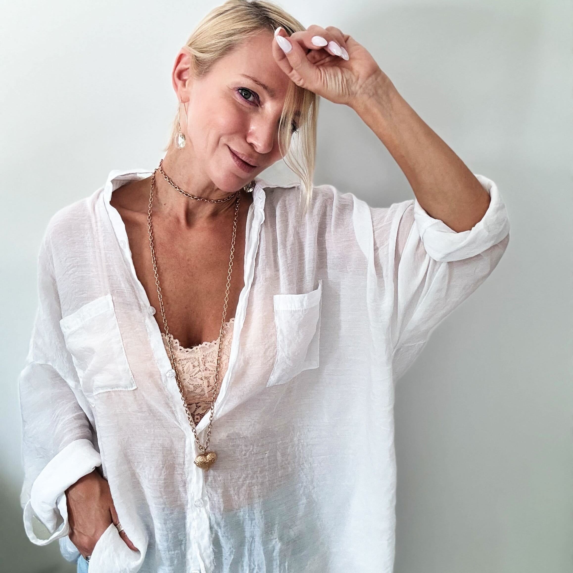 Katia Designs Follow Your Heart Locket Essential Necklace, displaying the locket's smooth back and quality craftsmanship.