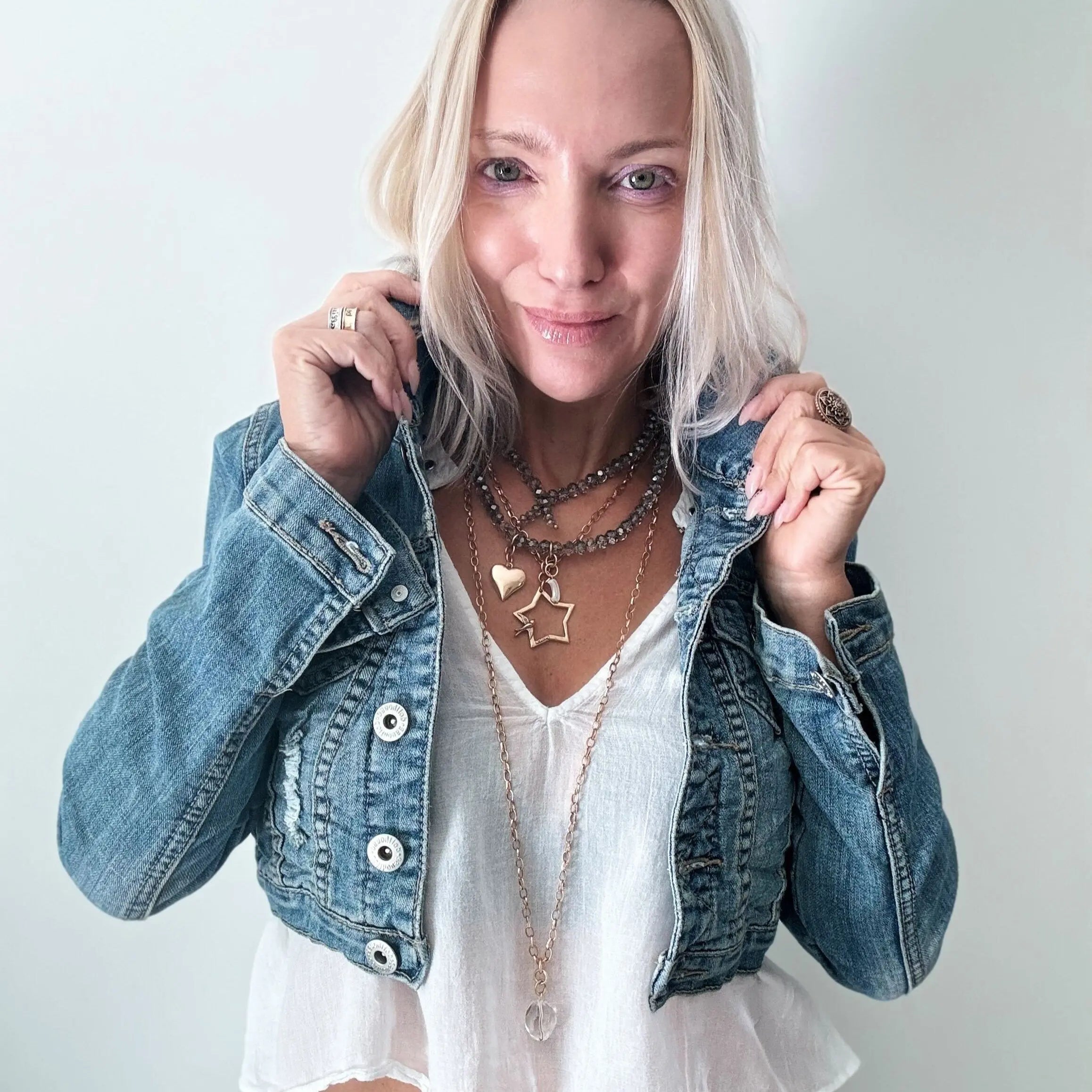 Peace & Love Star and Bird Original Lite Necklace Katia Designs