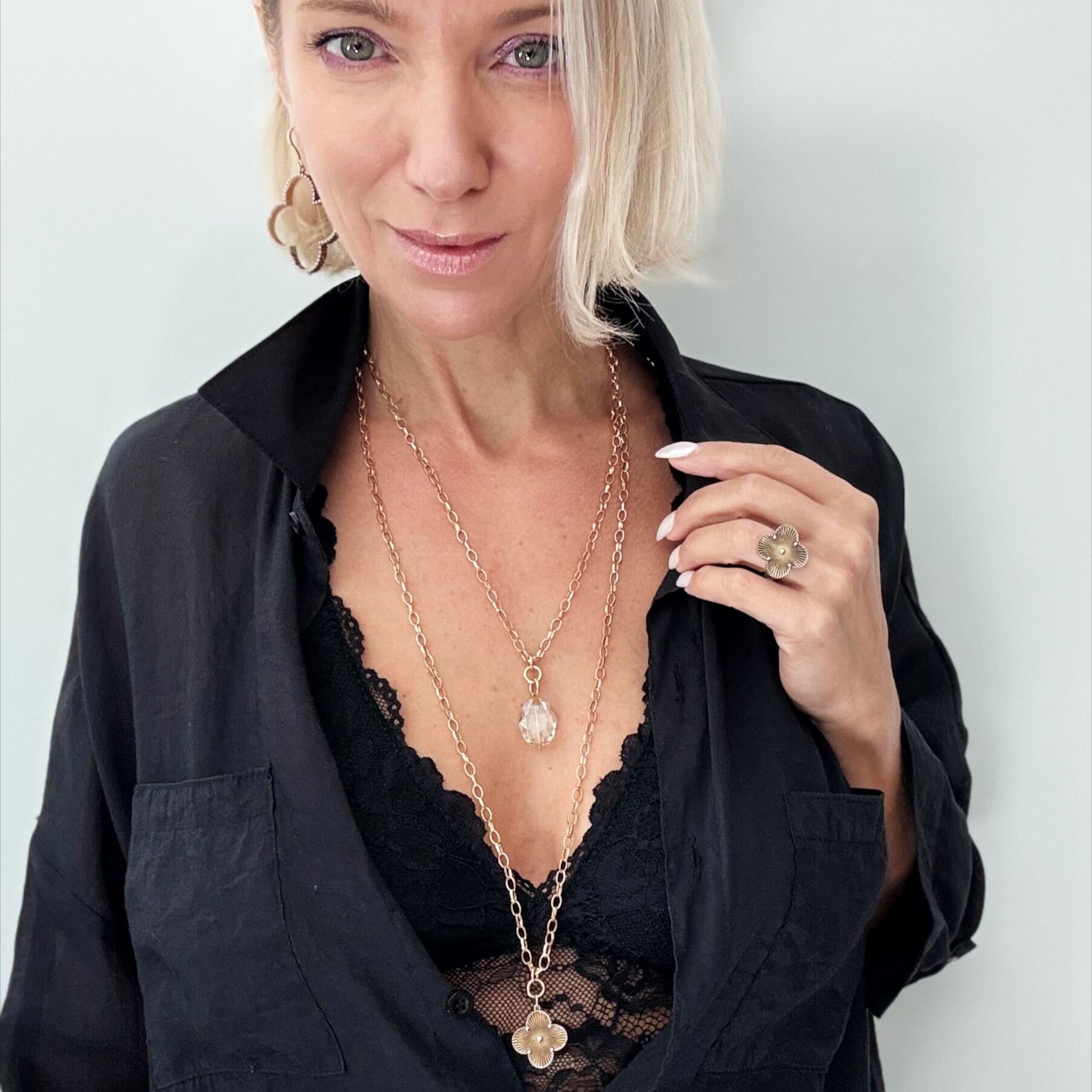 All is Well Clover Original Lite Necklace Katia Designs