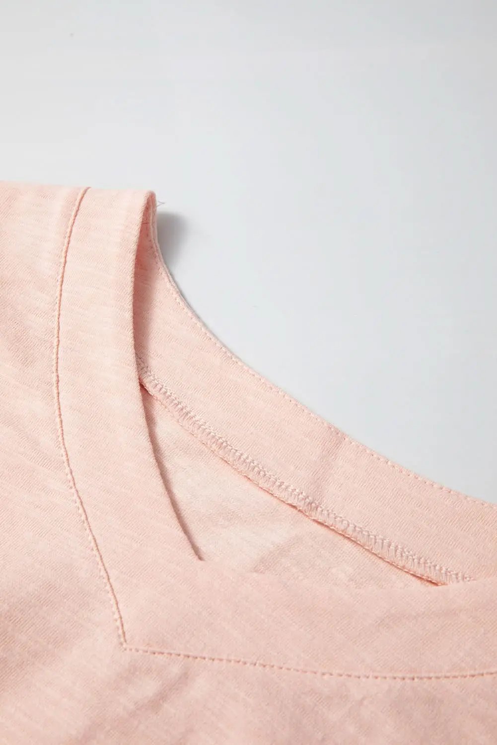 Pink Flower Patchwork Exposed Seam Oversized High Low Top - Love Salve 