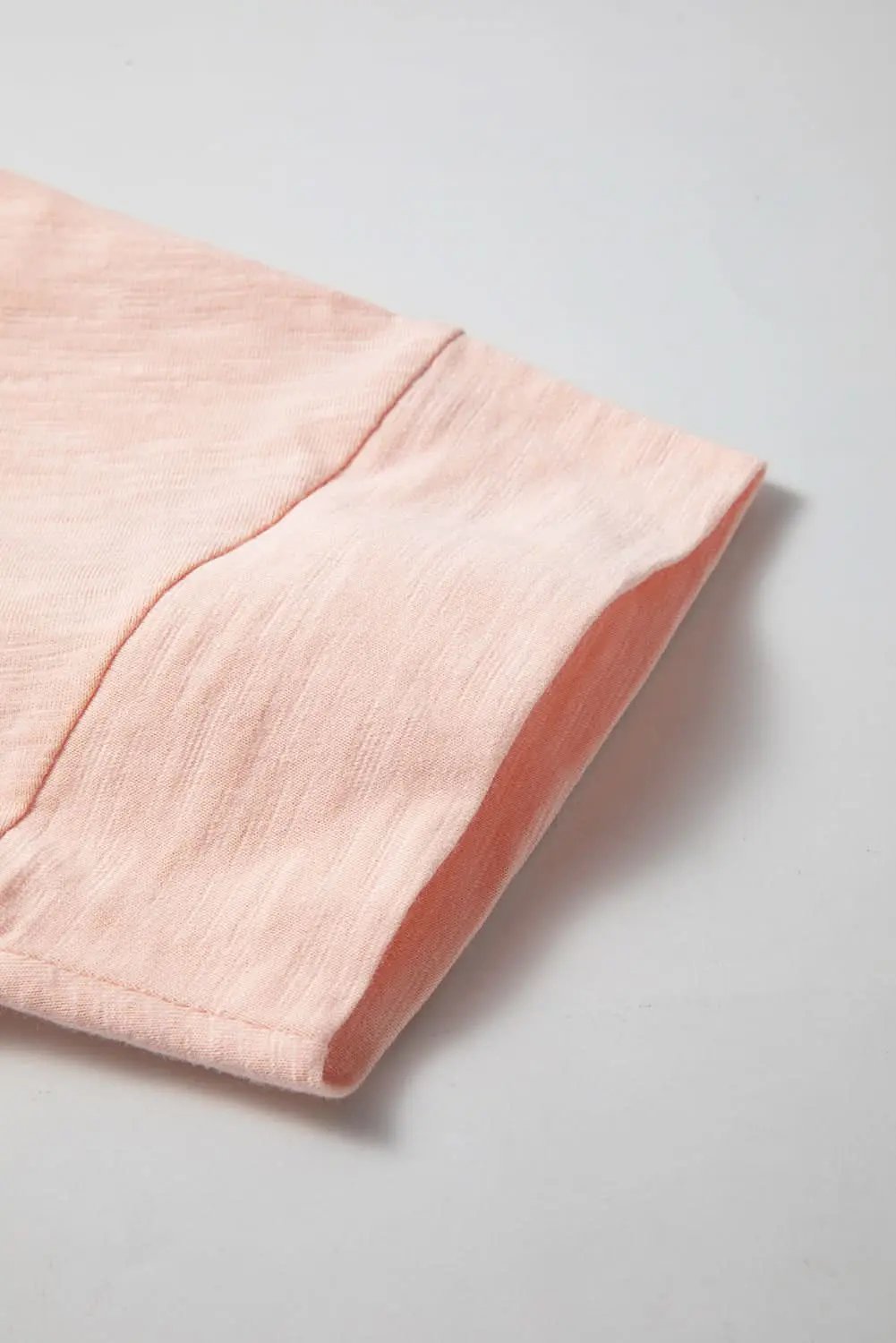 Pink Flower Patchwork Exposed Seam Oversized High Low Top - Love Salve 