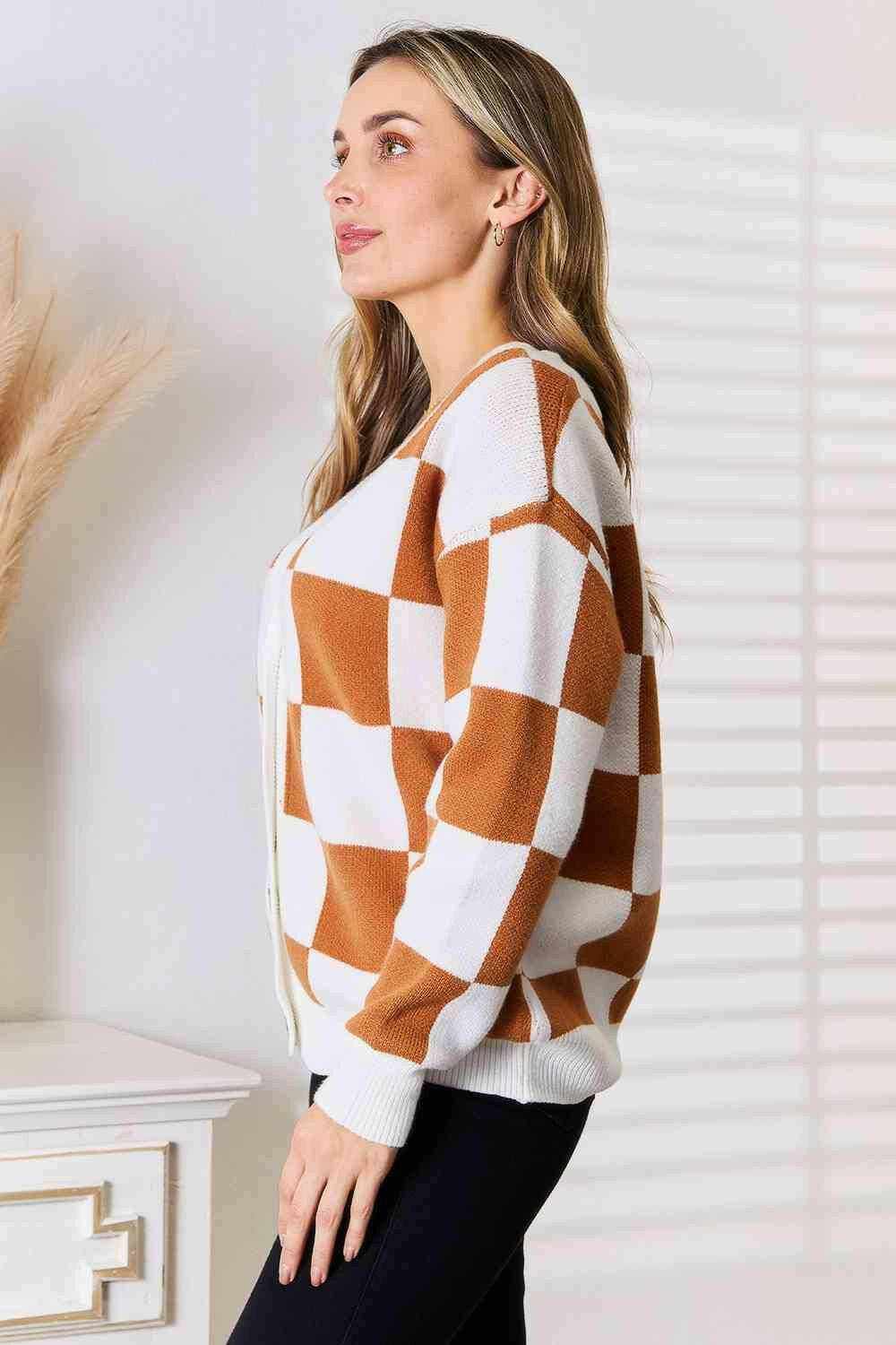 Plush oversized v-neck cardigan 