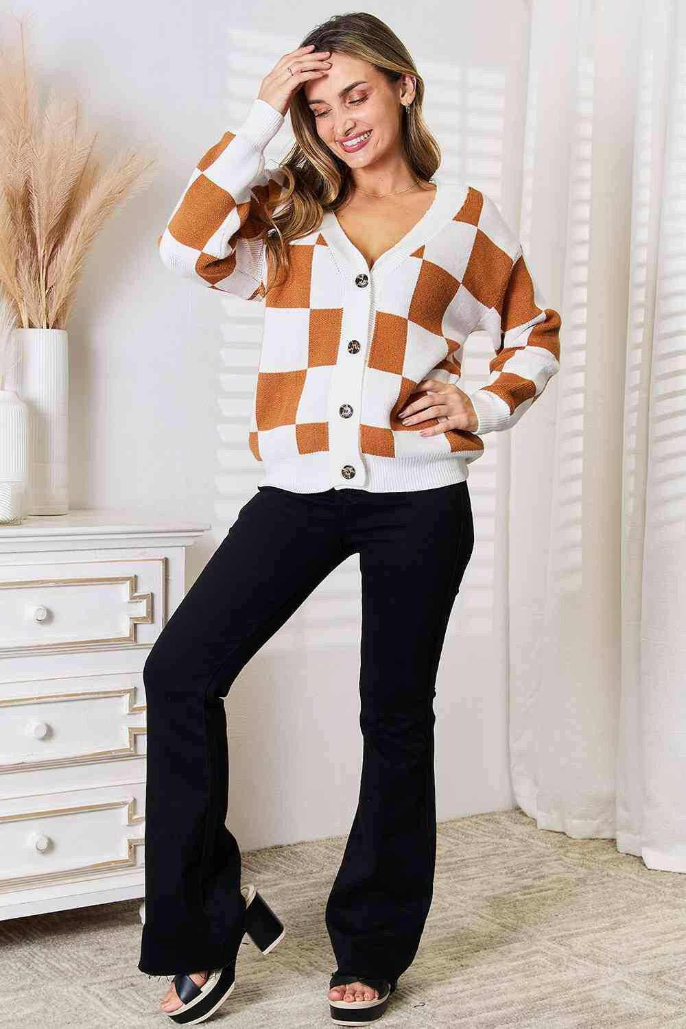 Plush oversized v-neck cardigan 