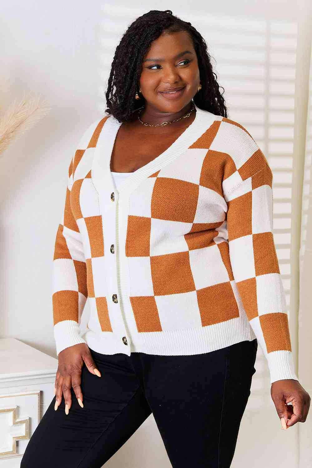 Plush oversized v-neck cardigan 