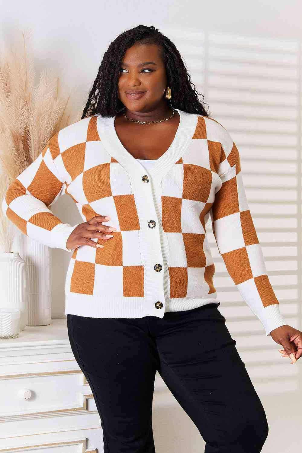Plush oversized v-neck cardigan 