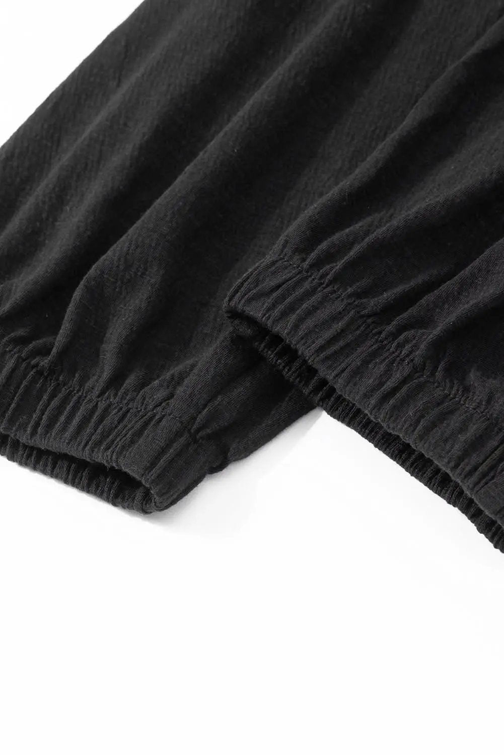 Plus size black smocked jumpsuit - Love Salve 