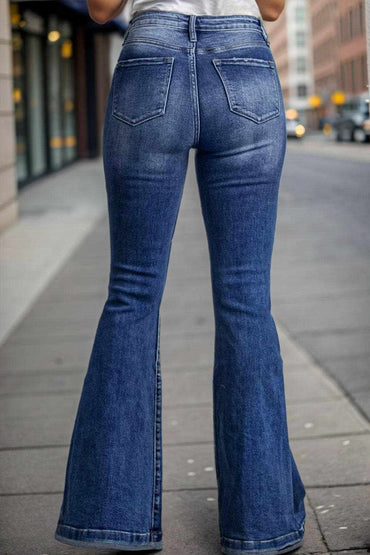 Plus size chic high waist flares - Love Salve 